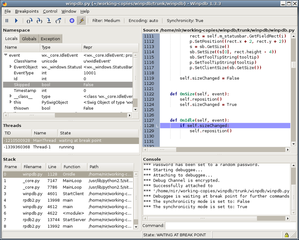 Platform independent Python debugger
