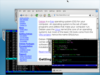 small, unconfigurable window manager