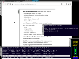 small, unconfigurable window manager