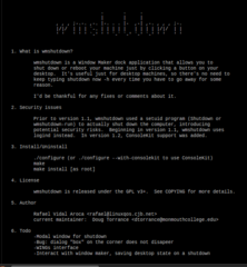dockapp to shutdown or reboot your machine
