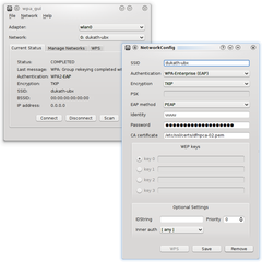 graphical user interface for wpa_supplicant