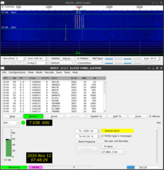 Running live in WSPR mode on bullseye/sid with Xfce.