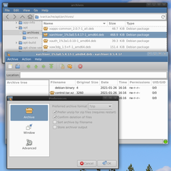 GTK+ frontend for most used compression formats