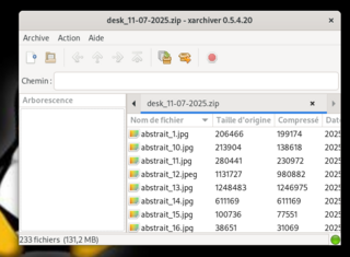 GTK+ frontend for most used compression formats