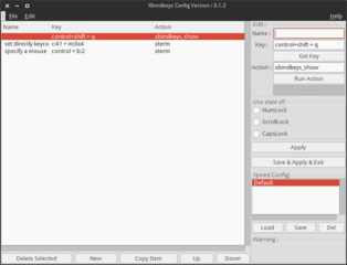 an easy to use gtk program for configuring Xbindkeys