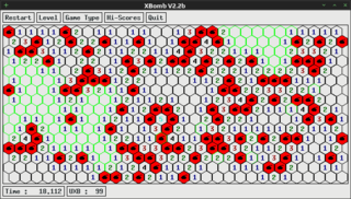 'minesweeper' game with squares, hexagons or triangles