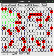 'minesweeper' game with squares, hexagons or triangles