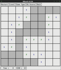 'minesweeper' game with squares, hexagons or triangles