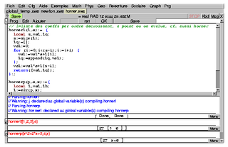 Computer Algebra System - console and graphical calculator