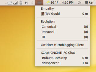XChat-GNOME Indicator Plugin