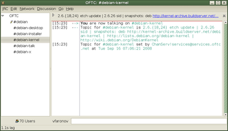 simple and featureful IRC client for GNOME