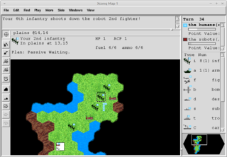 A graphical multi-player strategy game and game design system