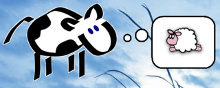 Graphical configurable talking cow