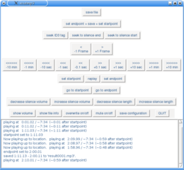 a simple frontend for cutmp3