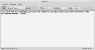Morse code tutor - graphical user interface