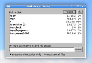 press left key of mouse on /
