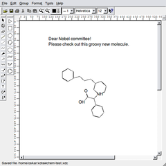 Chemical structures and reactions editor