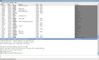 DX-cluster tcp/ip client for amateur radio