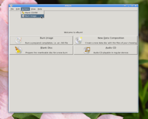 CD-burner application for Xfce Desktop Environment