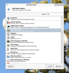 battery monitor plugin for the Xfce4 panel