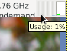 CPU load graph plugin for the Xfce4 panel