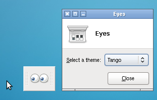 eyes that follow your mouse for the Xfce4 panel