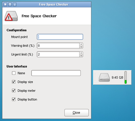 filesystem monitor plugin for the Xfce4 panel