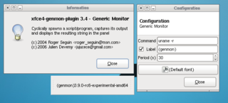 Generic Monitor for the Xfce4 panel