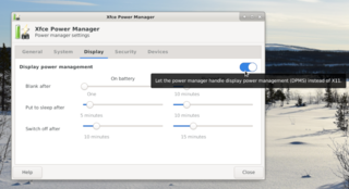 power manager plugins for Xfce panel