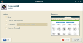 screenshots utility for Xfce