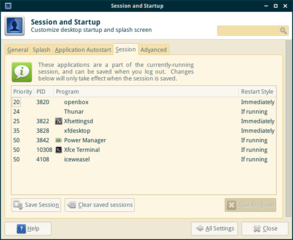Xfce4 Session Manager