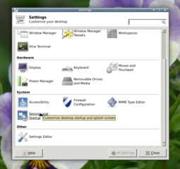 Xfce4 Session Manager