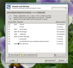 Xfce4 Session Manager