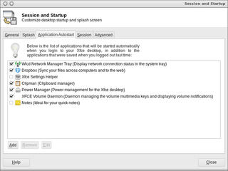 Xfce4 Session Manager