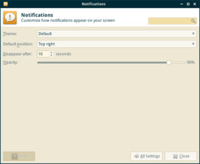 graphical application for managing Xfce settings