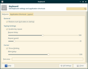 graphical application for managing Xfce settings