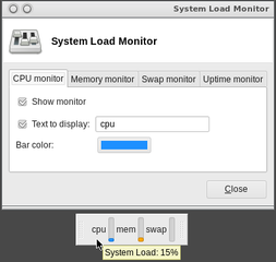 system load monitor plugin for the Xfce4 panel