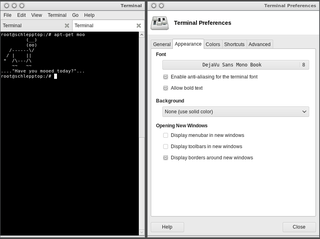 Xfce terminal emulator