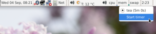 timer plugin for Xfce panel