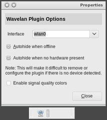 wavelan status plugin for the Xfce4 panel