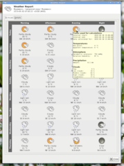 weather information plugin for the Xfce4 panel