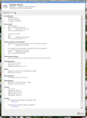 weather information plugin for the Xfce4 panel