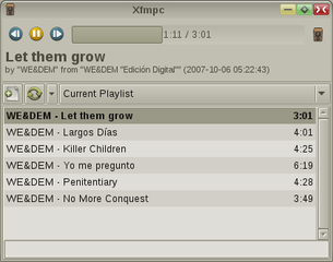 graphical GTK+ MPD client