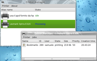 Printer GUI for Xfce4