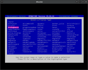 UNIX-based fractal generator