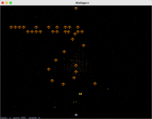 xgalaga++ level one