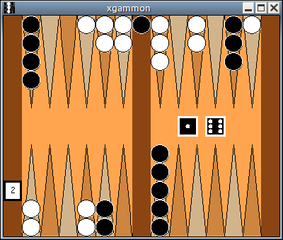 Implementation of backgammon under X