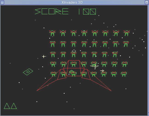3D space invaders for X