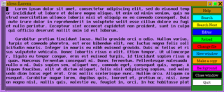xless with custom colors displaying placeholder text