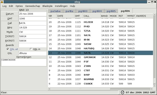 GTK+ Logging program for Hamradio Operators